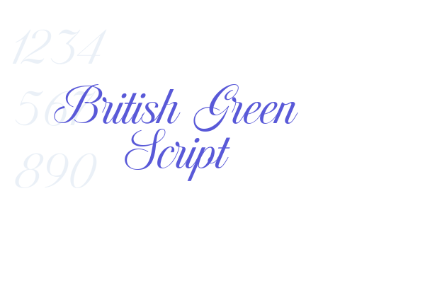 British Green Script