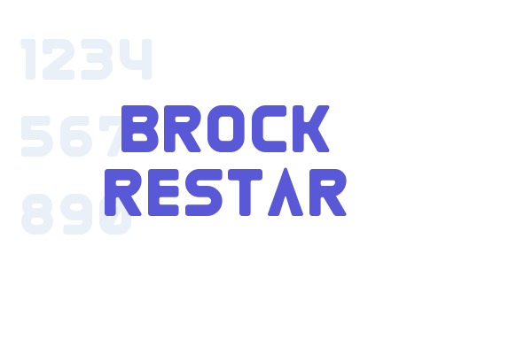 Brock Restar font download