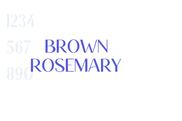 Brown Rosemary