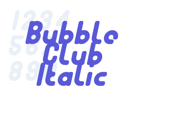 Bubble Club Italic