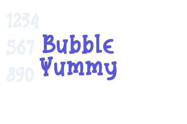 Bubble Yummy font download