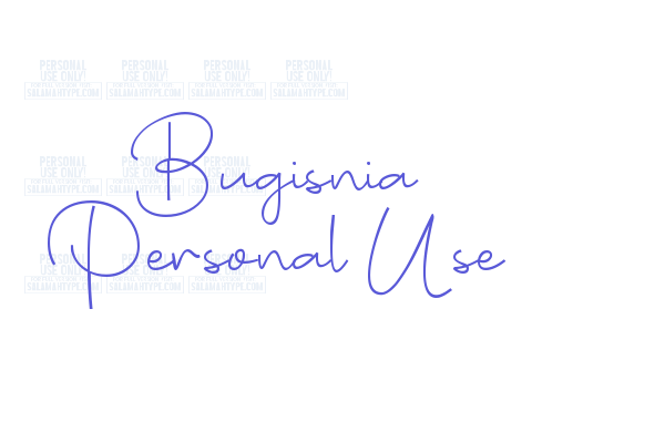 Bugisnia Personal Use