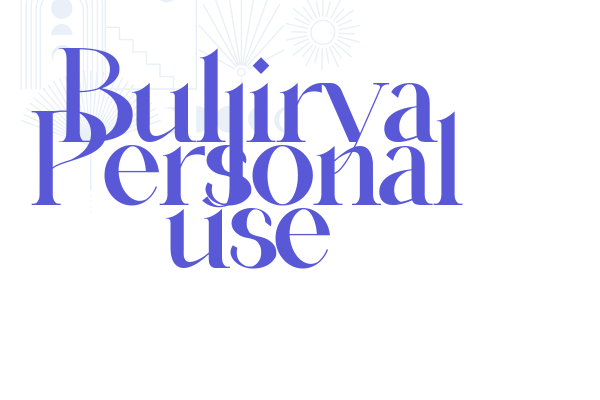 Buljirya Personal use