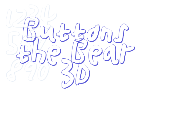 Buttons the Bear 3D