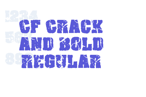 CF Crack and Bold Regular