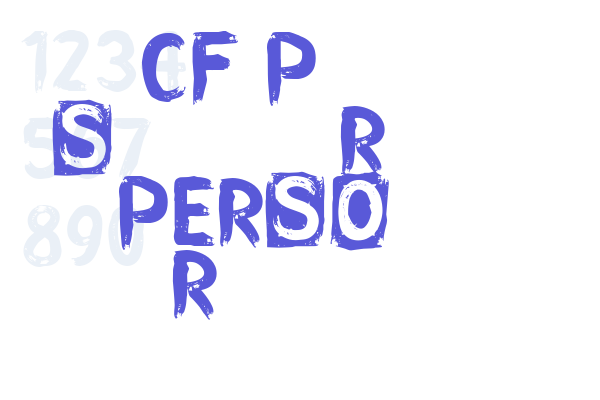 CF Punk Songwriter Rough PERSO Regular