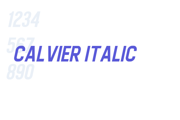 Calvier Italic