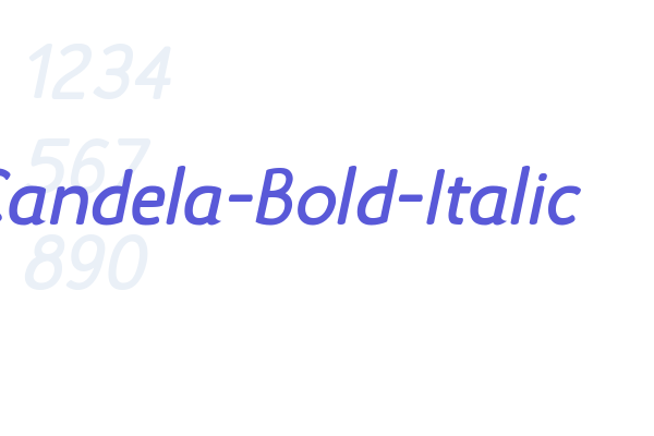 Candela-Bold-Italic