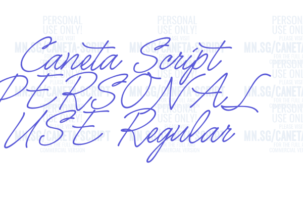 Caneta Script PERSONAL USE Regular