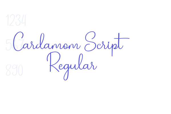 Cardamom Script Regular