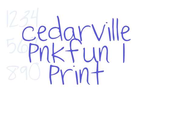 Cedarville Pnkfun 1 Print