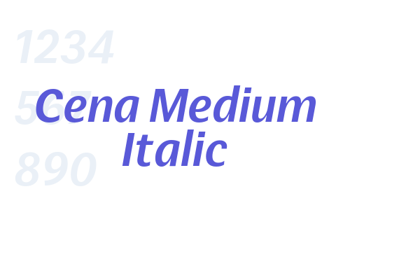 Cena Medium Italic