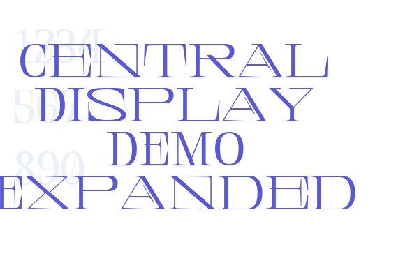 Central Display DEMO Expanded