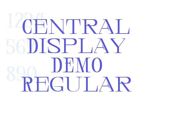 Central Display DEMO Regular