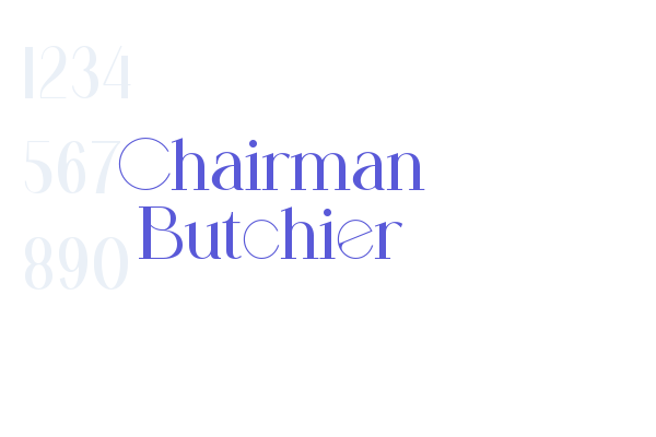 Chairman Butchier