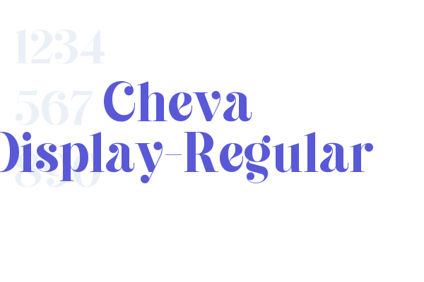 Cheva Display-Regular