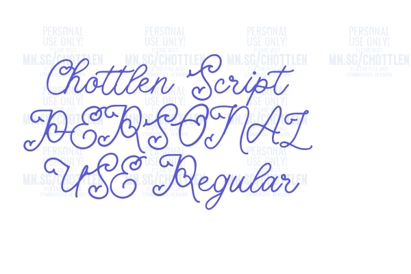 Chottlen Script PERSONAL USE Regular