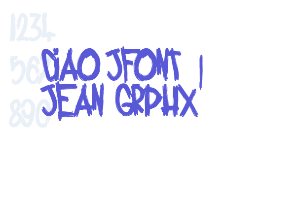 Ciao jFont | Jean Grphx