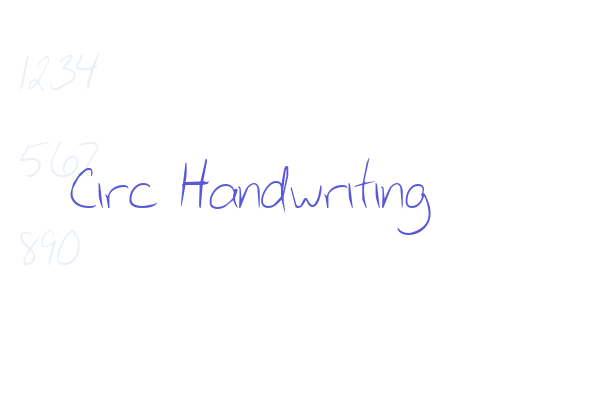 Circ Handwriting