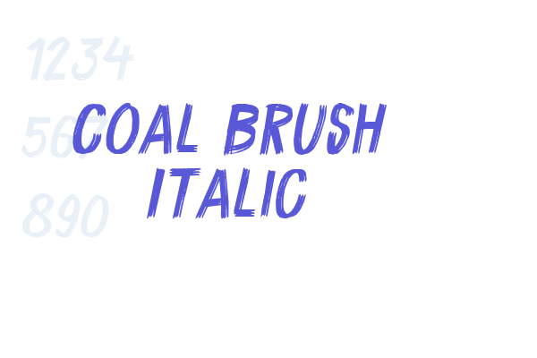 Coal Brush Italic