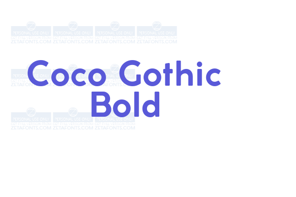 Coco Gothic Bold