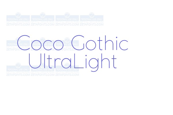 Coco Gothic UltraLight