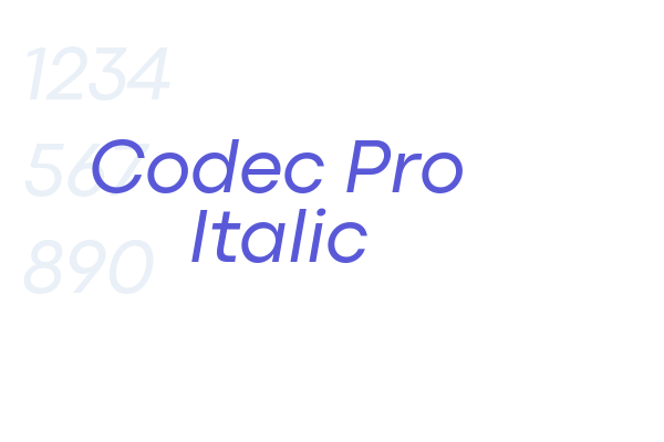 Codec Pro Italic