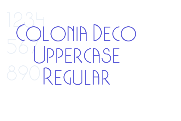 Colonia Deco Uppercase Regular