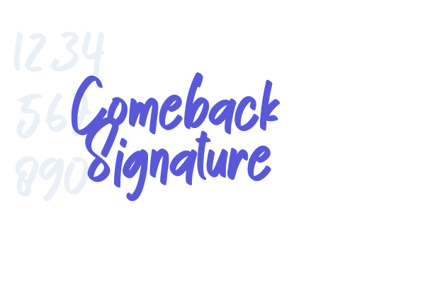 Comeback Signature