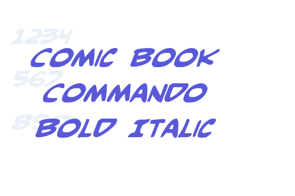 Comic Book Commando Bold Italic