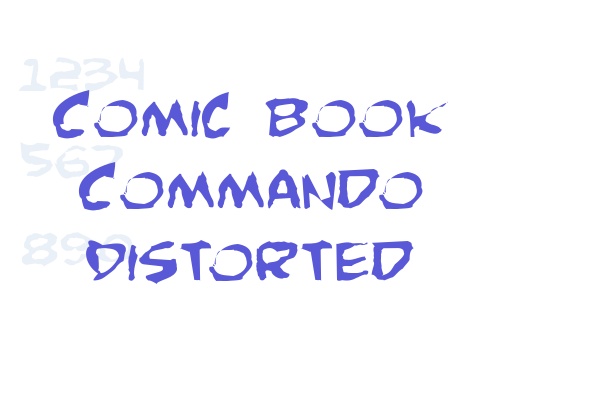 Comic Book Commando Distorted