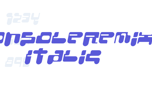 ConsoleRemix Italic