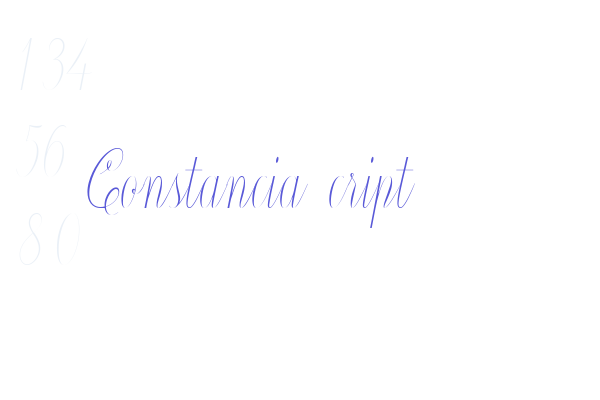 Constancia Script