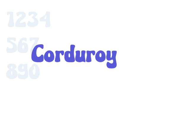 Corduroy font download