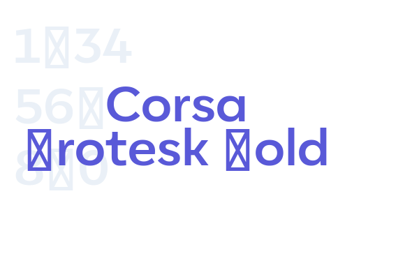 Corsa Grotesk Bold