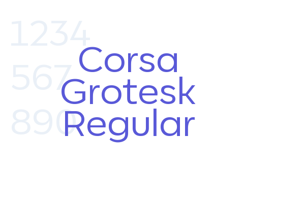 Corsa Grotesk Regular