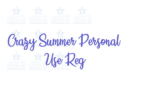 Crazy Summer Personal  Use Reg