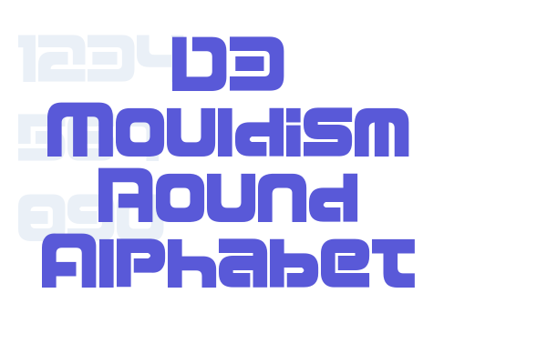 D3 Mouldism Round Alphabet