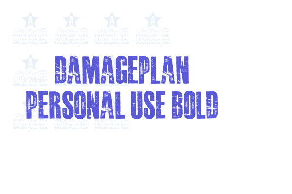 DAMAGEPLAN PERSONAL USE Bold