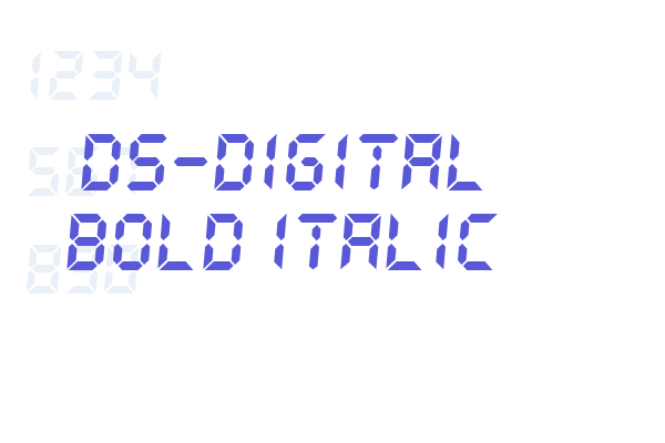 DS-Digital Bold Italic