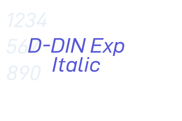 D-DIN Exp Italic