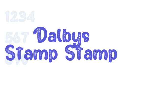 Dalbys Stamp Stamp font download