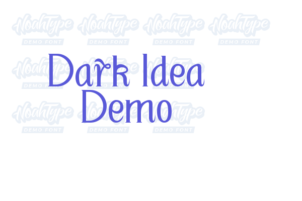 Dark Idea Demo