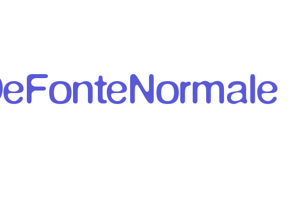 DeFonteNormale