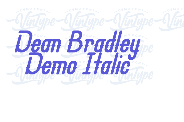 Dean Bradley Demo Italic