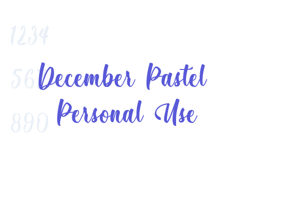 December Pastel – Personal Use