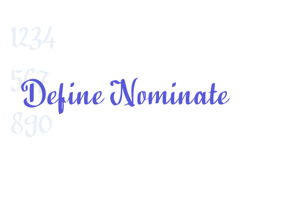 Define Nominate