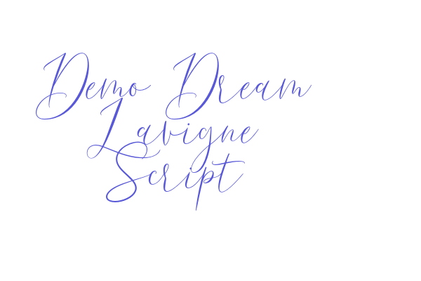 Demo Dream Lavigne Script