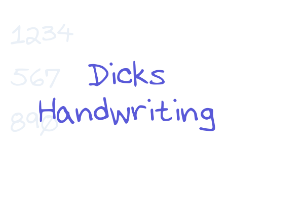 Dicks Handwriting