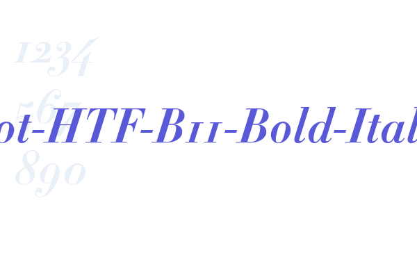 Didot-HTF-B11-Bold-Ital - Font Free Download